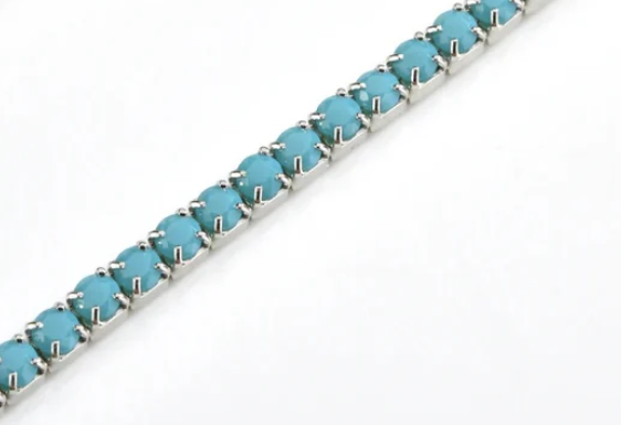 Aquamarina - Turquoise Bracelet Silver