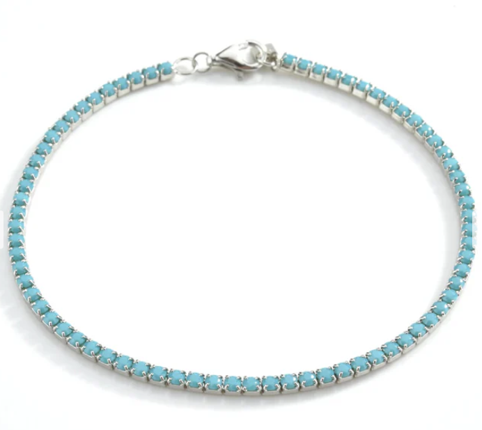 Aquamarina - Turquoise Bracelet Silver