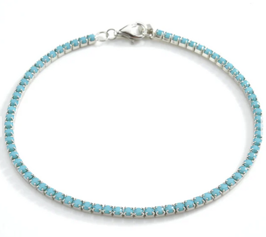 Aquamarina - Turquoise Bracelet Silver