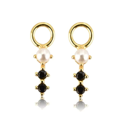 Prudent - Dainty Huggie Earring Pearl Drop