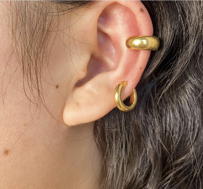 Ecliptic - Gold Chunky Ear Cuffs