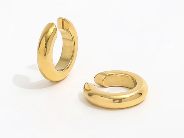 Ecliptic - Gold Chunky Ear Cuffs