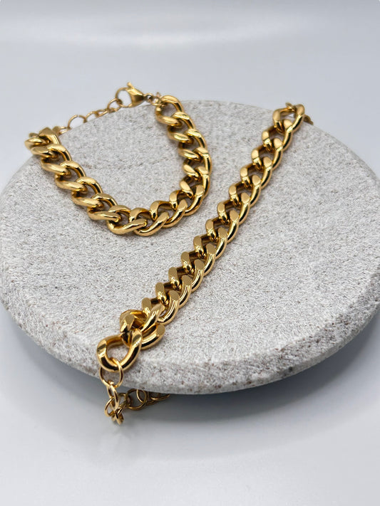 Nerissa - Chunky Cuban Chain Bracelet