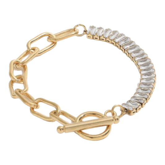 Glitz - Half Chain Link Bracelet