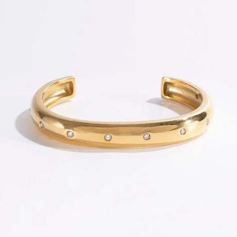 Lure - Cuff Bracelet with Stones